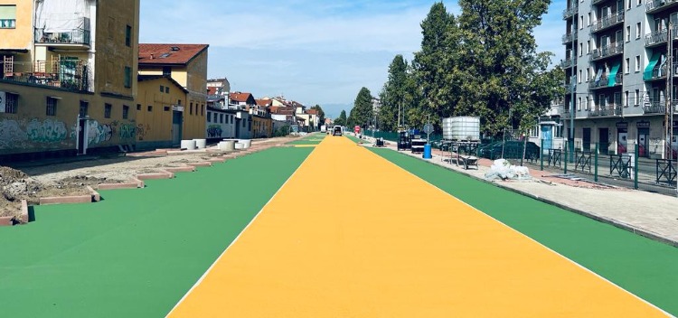 Nouvelle surface en tenflex civic à Turin - Italie